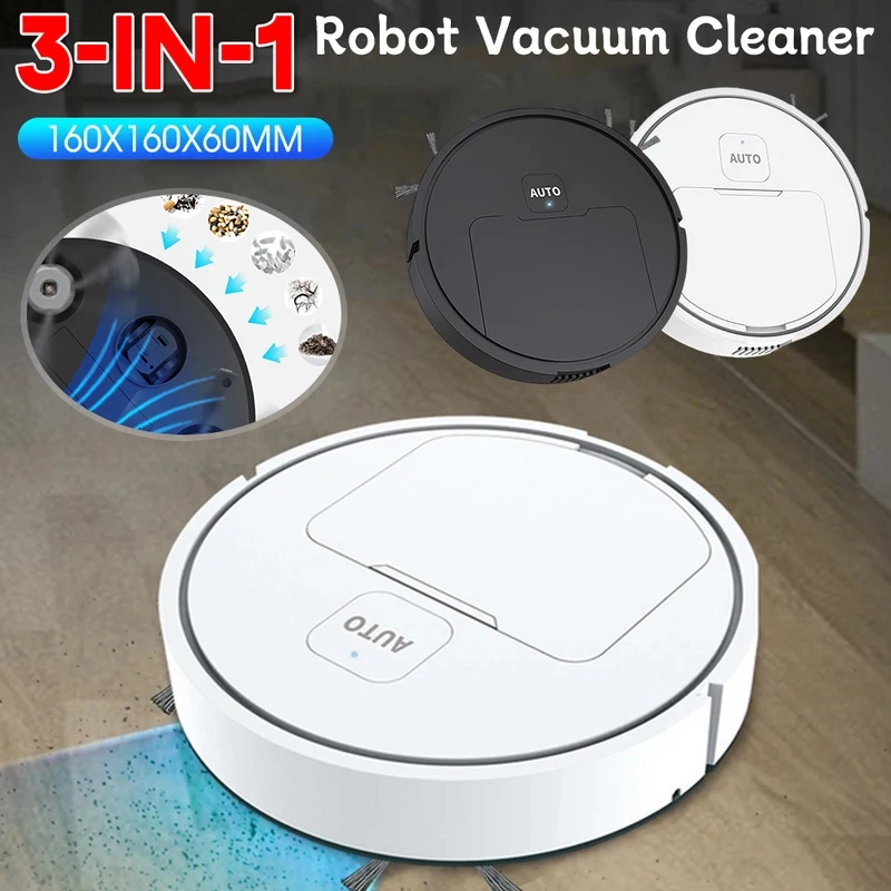 3-in-1 Smart Sweeping Robot Vacuum Cleaner Automatic Cleaning Sweeping Machine USB Rechargeable Mopping Cleaning Appliances New - 2