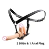 Strapless Realistic Dildo Strap on Gay Anal Sex Toys Wearable Panties Strap Anal Plug Dildo Sex Belt for Lesbian and Women Gay 1