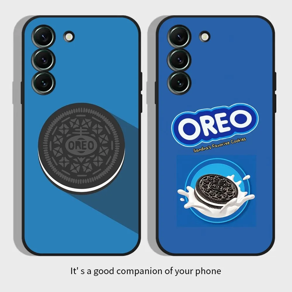 O-Oreo Custodia Per Telefono Con Biscotti Al Latte Al Cioccolato Per Samsungs23,S22,S21,S20 Ultra Pro S10,S30Plus,20 Cover Ultra Nera