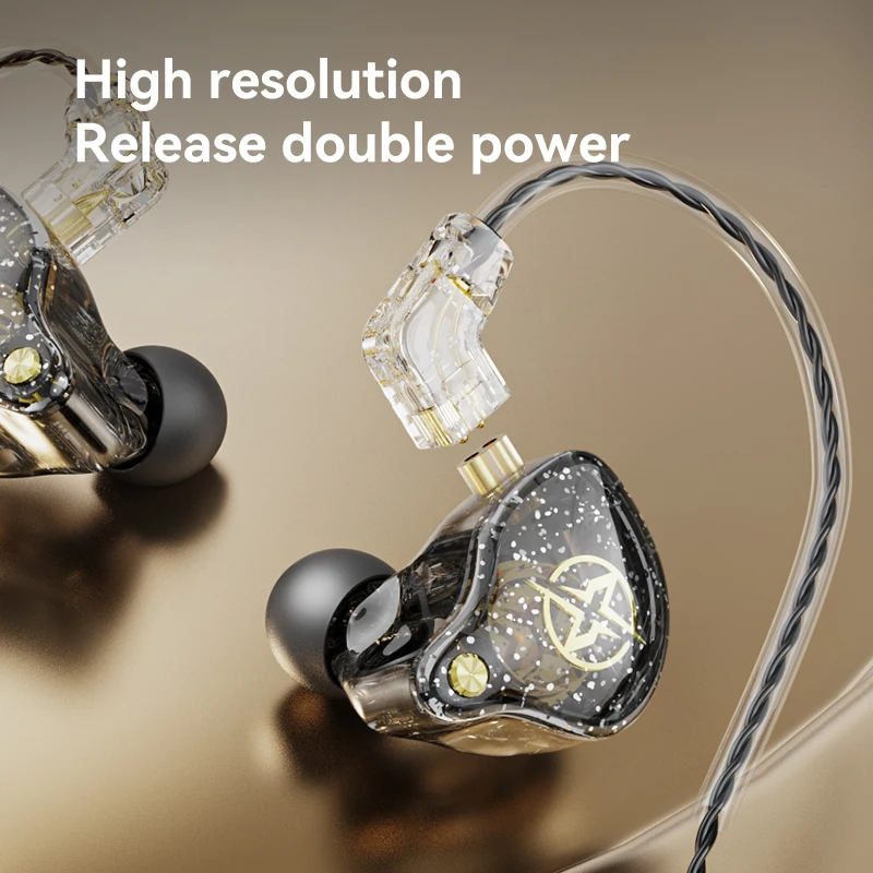Premium Detachable Wired Earbuds with Microphone - HiFi Stereo Sound for Sports, Music, and Gaming