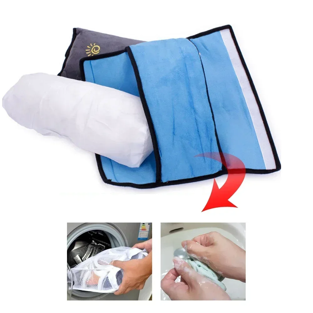 Car Seat Headrest Pad Child Safety Shoulder Support​​ ​​Soft Cotton Pillow​​ Anti-Slip Design for Babies Toddlers Travel