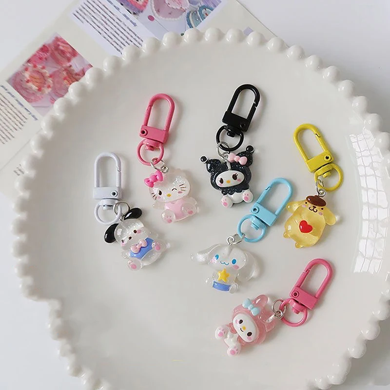 

Sanrio аниме Мой Мелодия сумка брелок мультфильм Cinnamonroll милый автомобильный брелок портативная Подвеска декоративные аксессуары