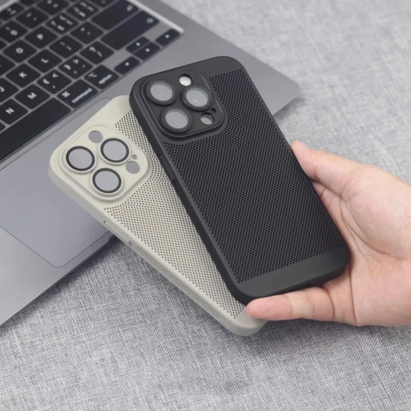 Ultra Thin Honeycomb Mesh Hard PC Case with Lens Protection and Heat Dissipation