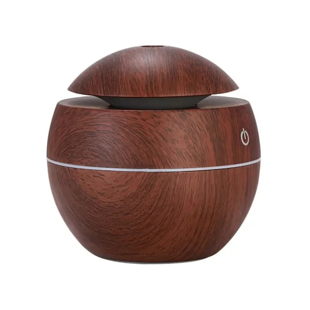 USB Ultrasonic Cool Mist Sprayer Essential Oil Fragrance Mini Home Wood Grain Air Humidifier Electric Air Aroma Diffuser Purifie