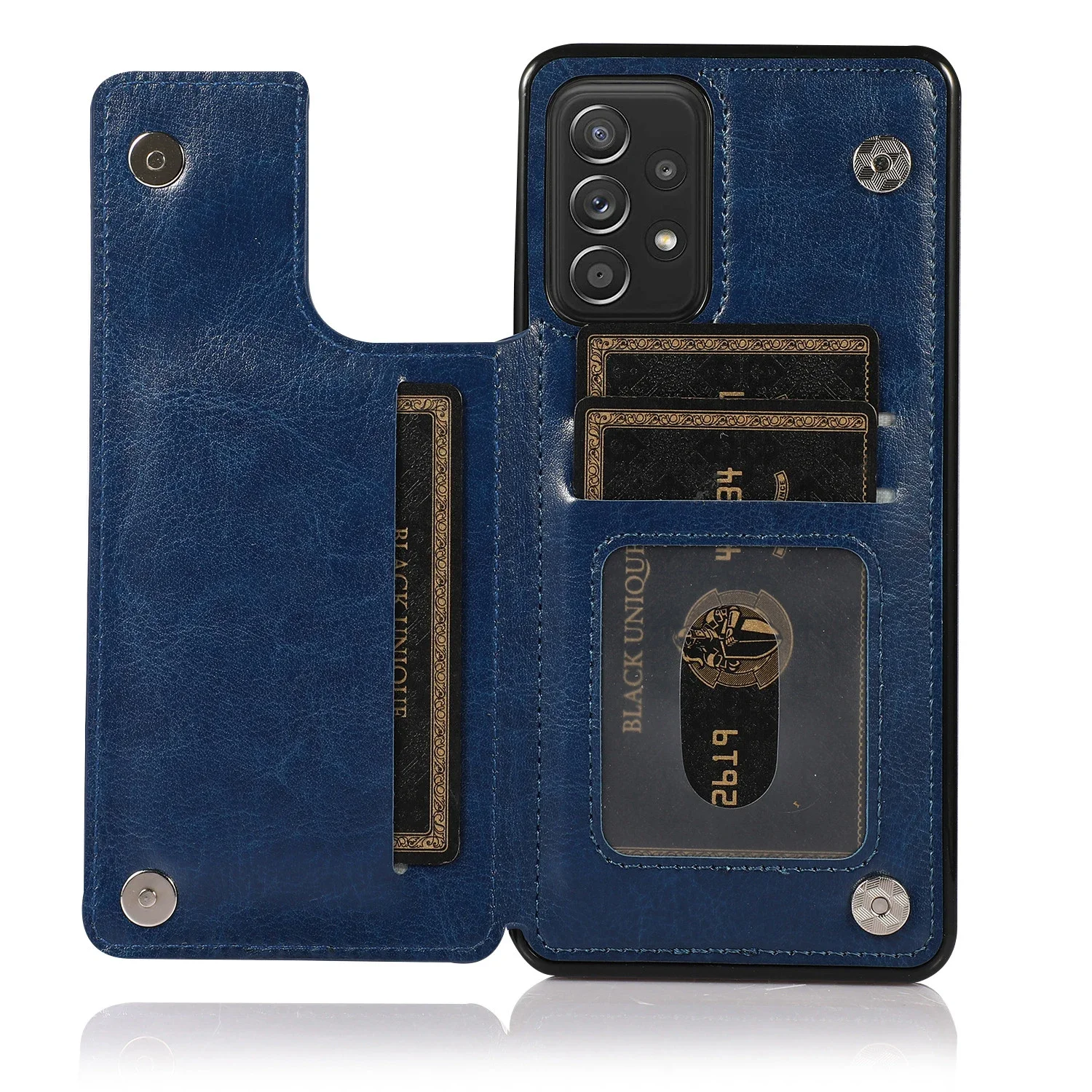 Luxurious Flip Leather Wallet Case with Card Holder Cover