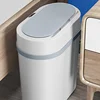 1pc Economical Smart Touchless Bathroom Trash Can - Electric Waterproof Narrow Small Garbage Bin for Kitchen, Office, Living, 1