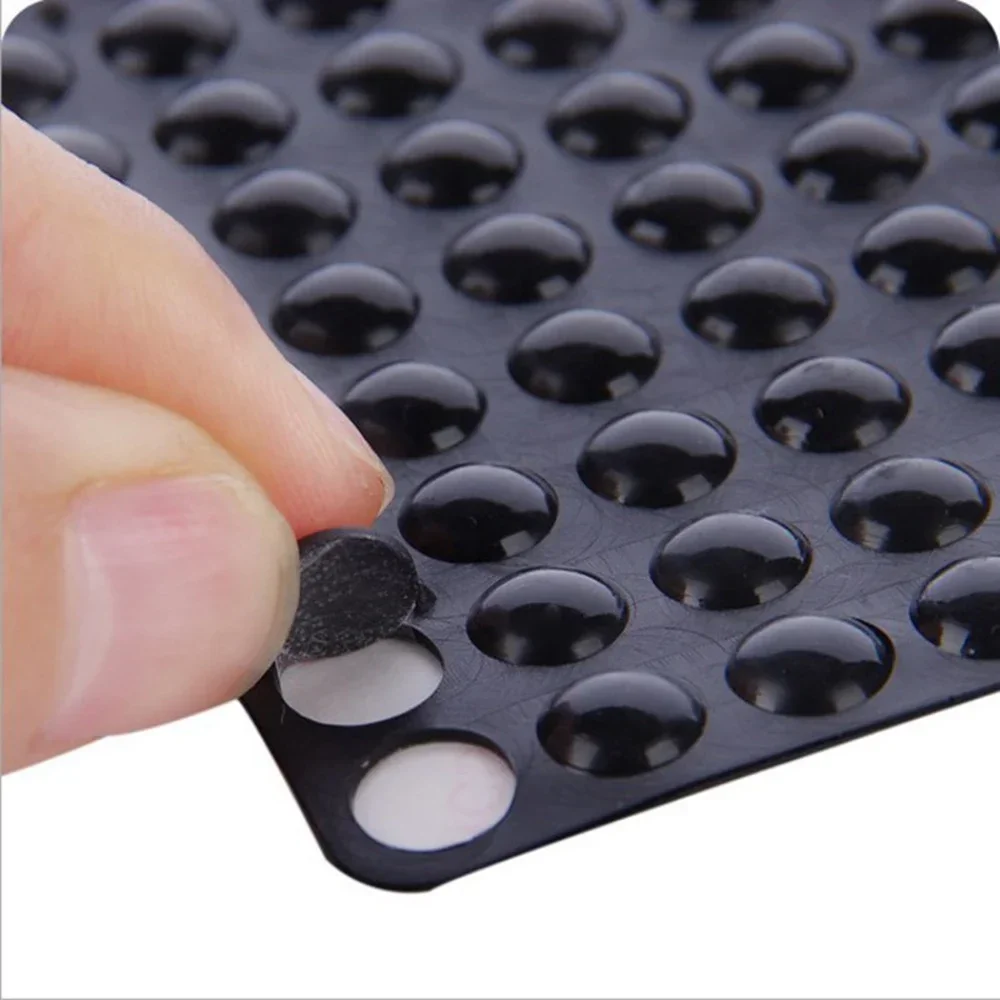 Mini Adhesive Buffer Pads Non-Slip Clear Dots Cabinet Silicone Door Stopper Wall Protector Reduce Noise Tiny Bumpons 100-1000pcs