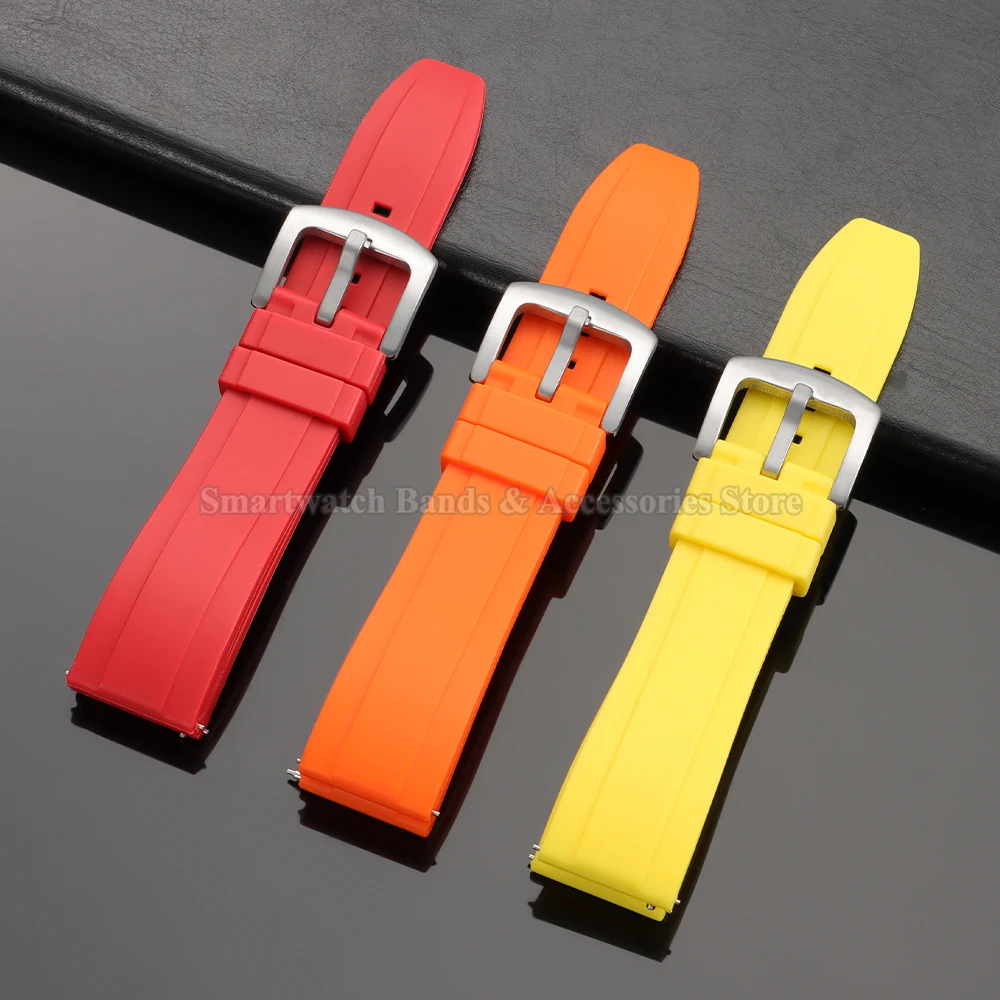 Silicone Quick Release Watch Strap - Universal Wrist Band for Smartwatch Accessories