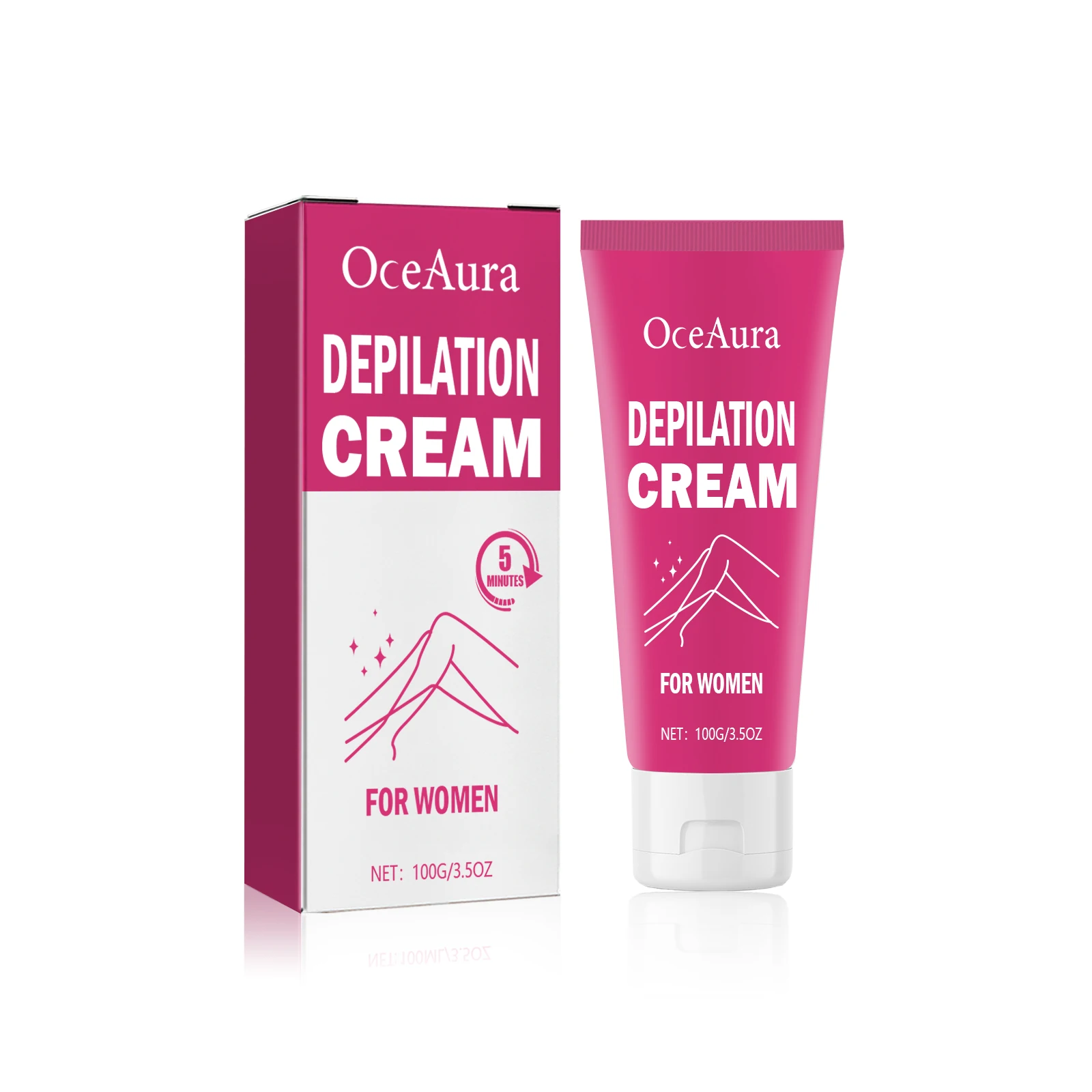 Women's Depilatory Cream: Deep Body Hair Removal, Painless Hair Removal, Hair Growth Inhibitor, Moisturizing and Smoothing