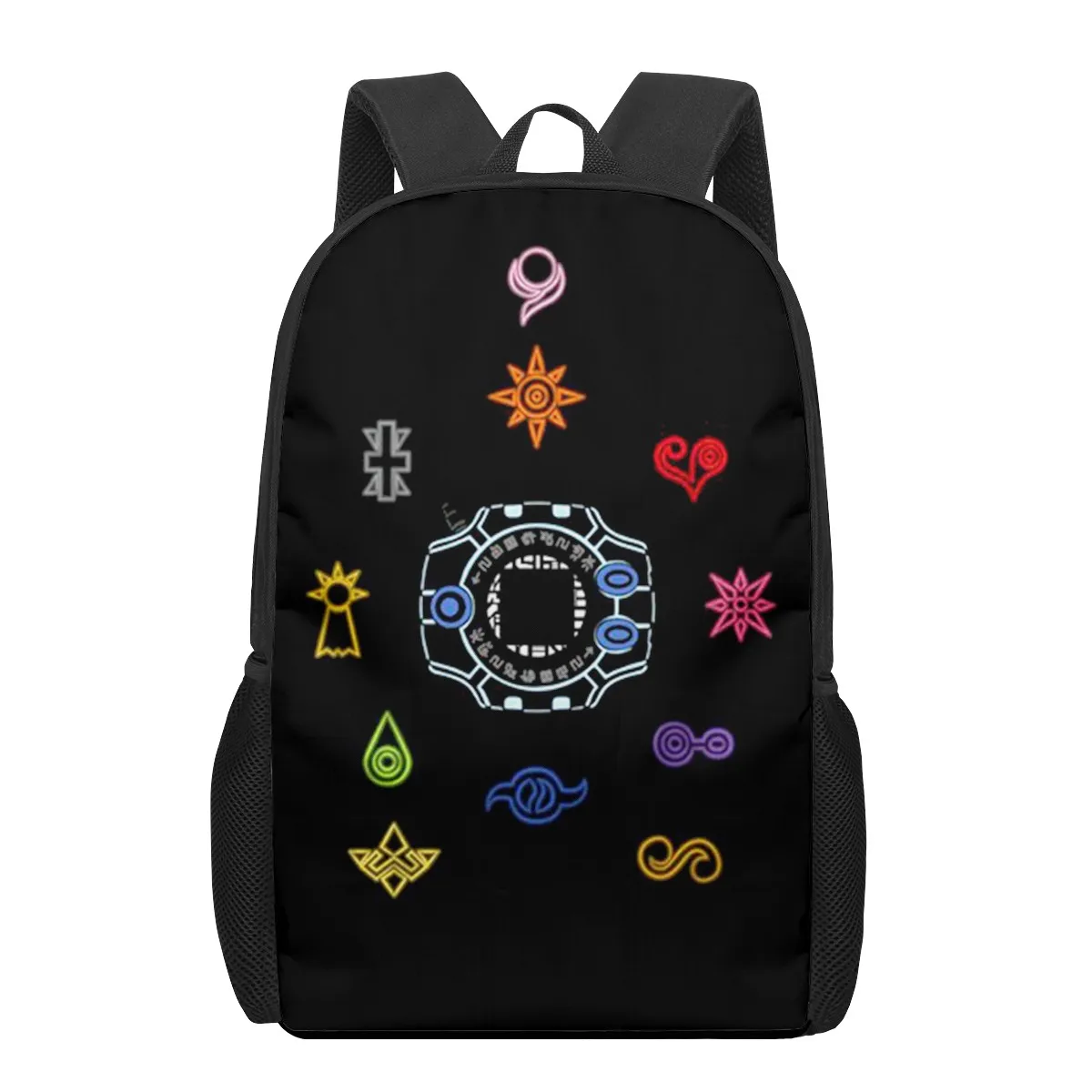 Digital monster digimon 3d padrão saco de escola para crianças meninas meninos sacos de livro casual crianças mochila meninos meninas mochilas bagpa