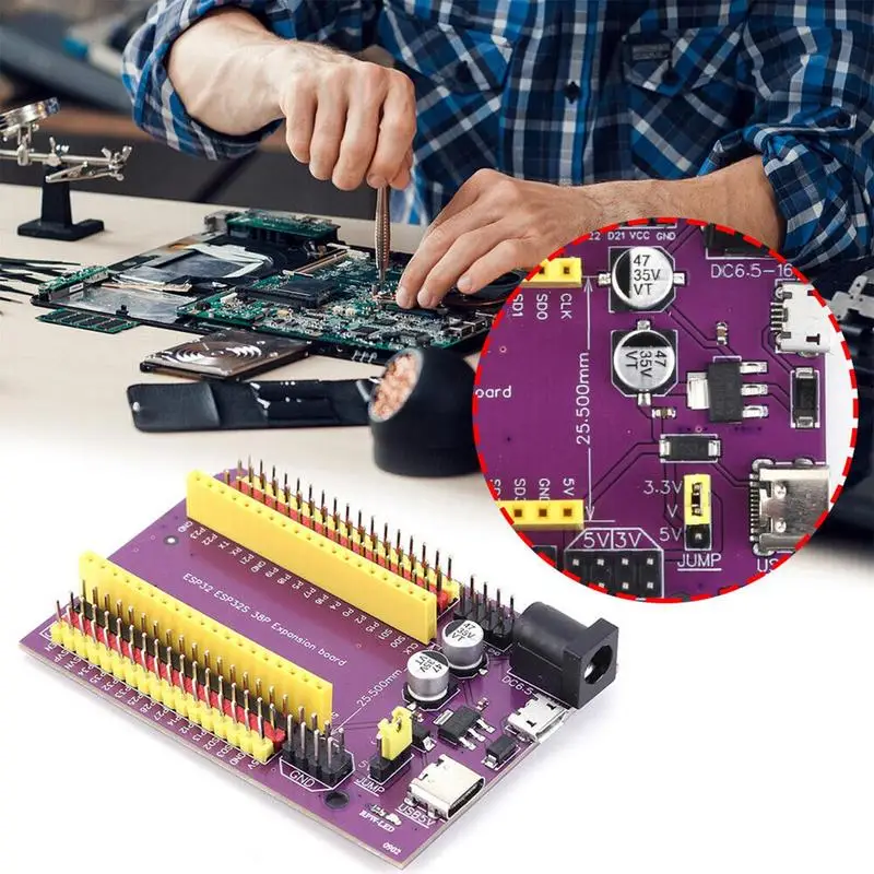 와이파이 및 블루투스 듀얼 코어 ESP32-DevKitC-32 ESP-WROOM-32 확장 보드, ESP32 개발 보드, TYPE-C, 마이크로 USB CP2102, 38 핀