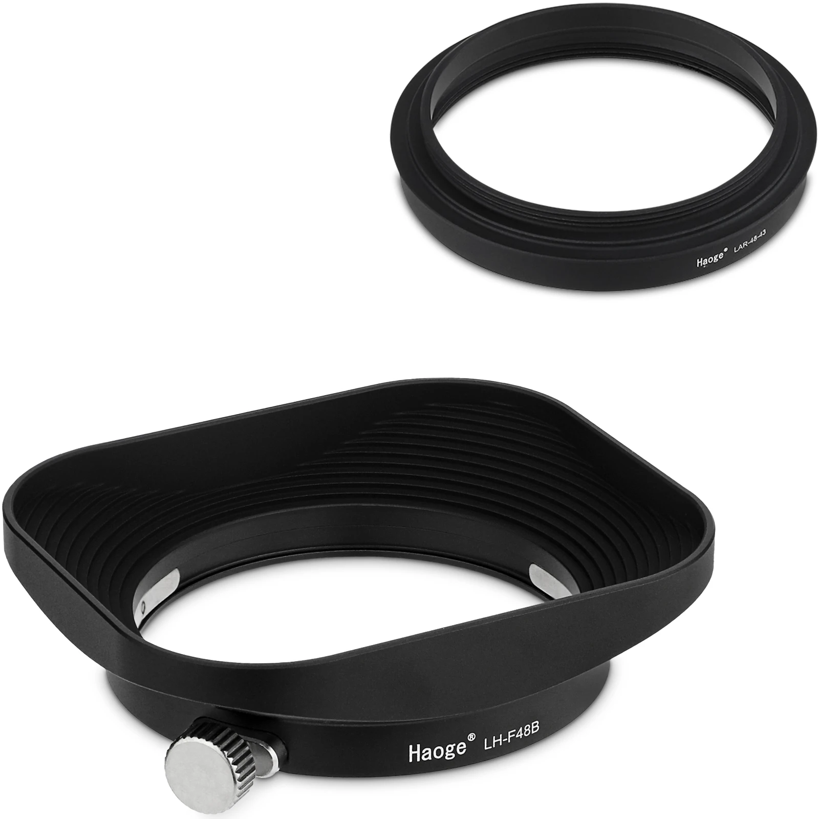 Haoge 52mm Square Metal Lens Hood Shade for Fujifilm XC15-45mm f