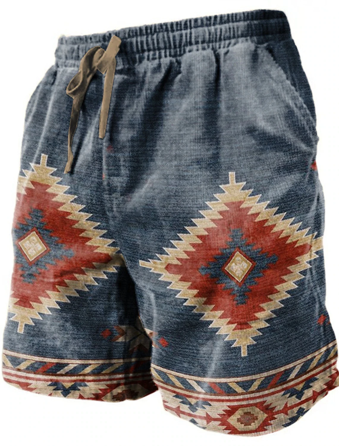 남성 비치 바지 탄 옐로우 빈티지 3D 프린트 반바지 남성 여름 통기성 반바지 피트니스 스트리트 반바지 남성 Ropa Hombre