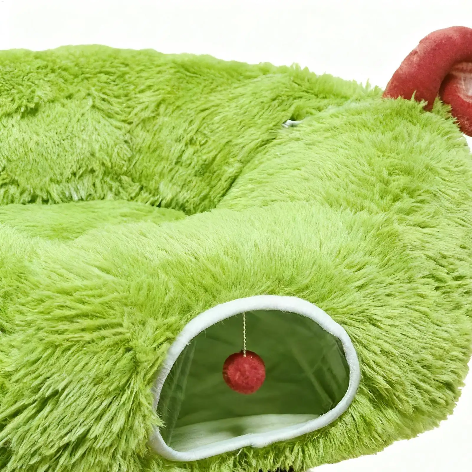 Cat Tunnel Bed Washable Christmas Tree Skirt Donut Cat Cave Bed Christmas Tree Skirt For Kitten Puppy Small Dog Bunny Pet Ferret