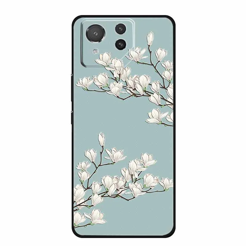 Premium 3D Embossed Black Silicone Soft Back Cover Case