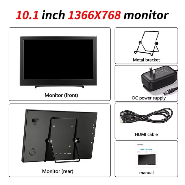 HD 1080P IPS LCD ޴ , PS3 PS4 XBOx360 VGA HDMI ̽ 10.1 ġ ǻ   PC
