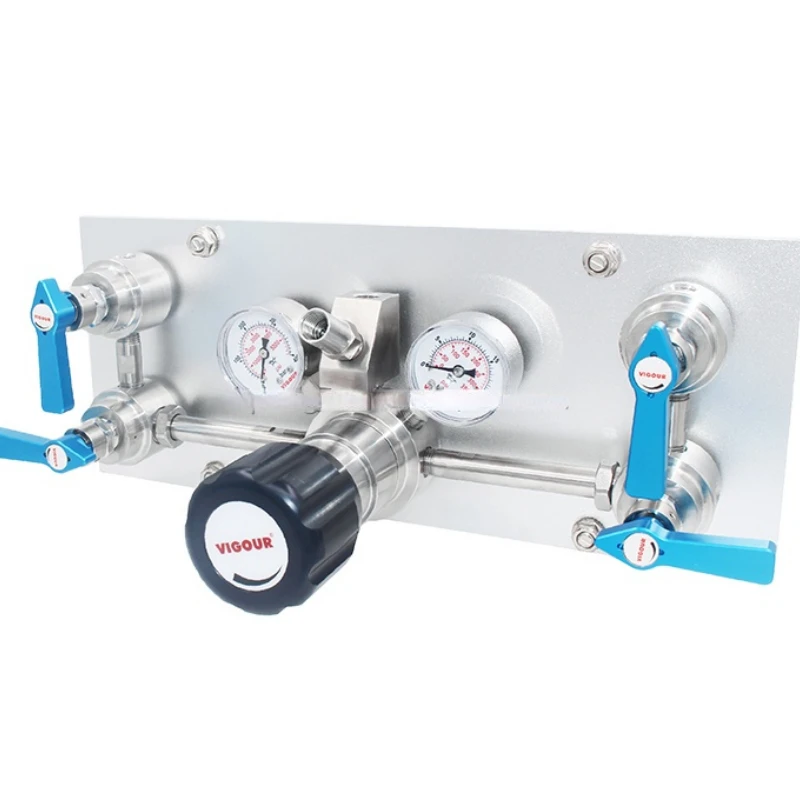 

High pressure automatic cylinder change over manifold system