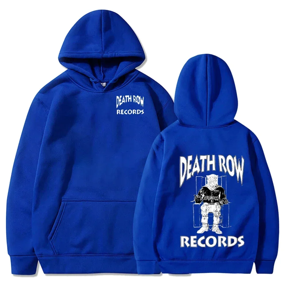 thumbnail image 1 of Sudadera con capucha de Death Row Records para primavera y otoño, sudadera con capucha de forro polar, moda para hombres y mujeres, sudaderas con capucha holgadas, ropa de calle de hip hop, 1 of 5