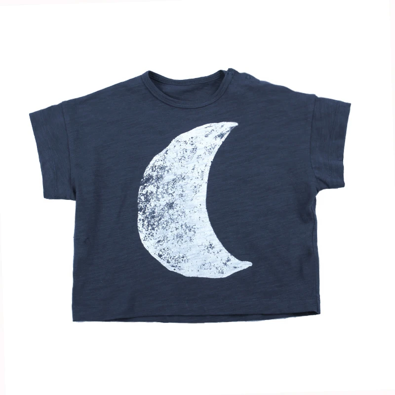 Baby Summer T-shirts Slub Cotton Toddler Baby Clothes Children Tops Tees For Boys & Girls Fashion Sun Printed