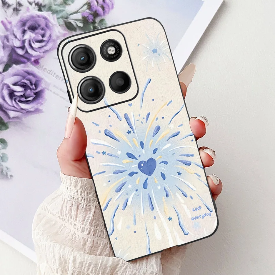 Colorful Flower Painted Soft Silicone Case for Motorola Moto G Series
