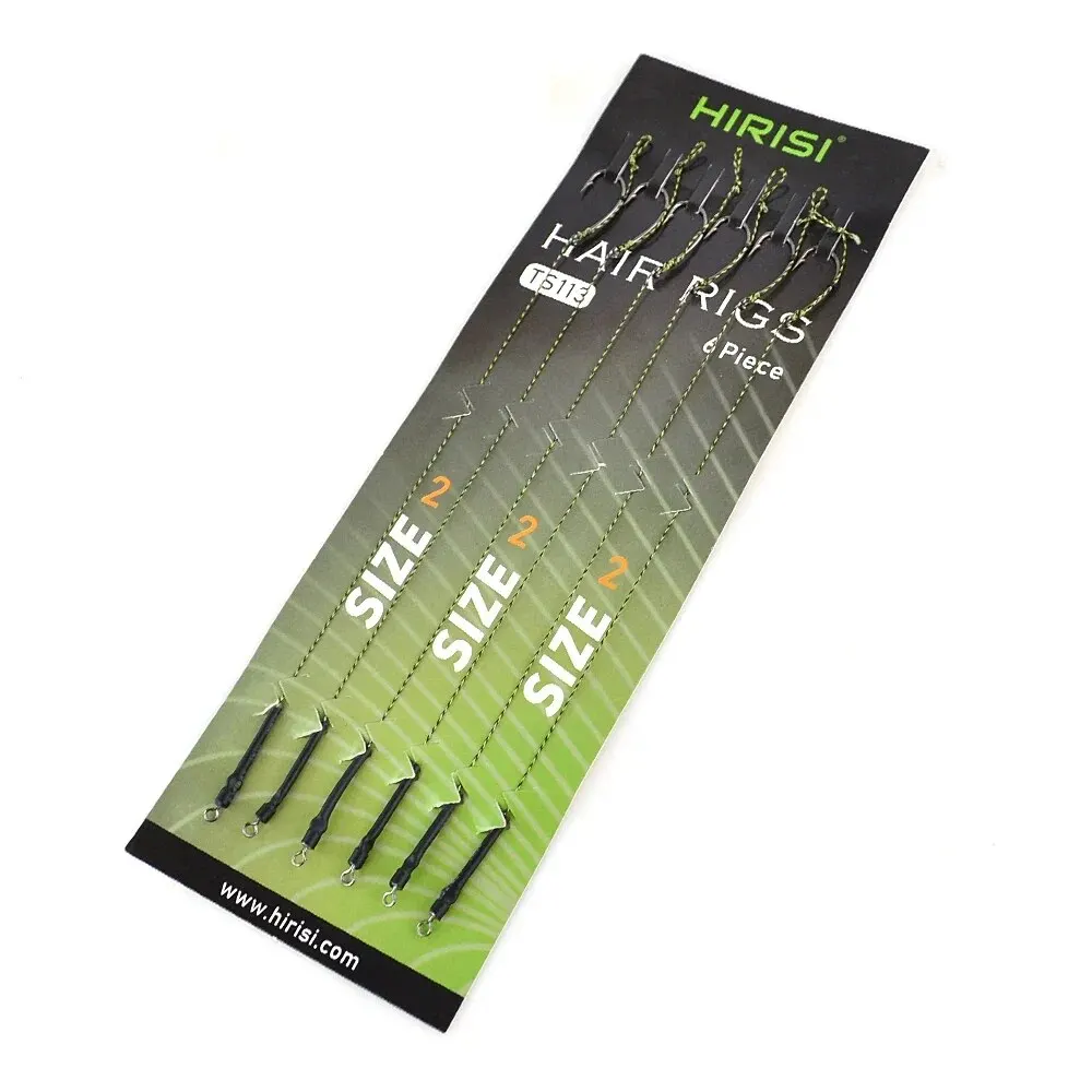 6pcs Carp Fishing Ready Made Hook Link Tied Rigs Terminal Tackle TS113