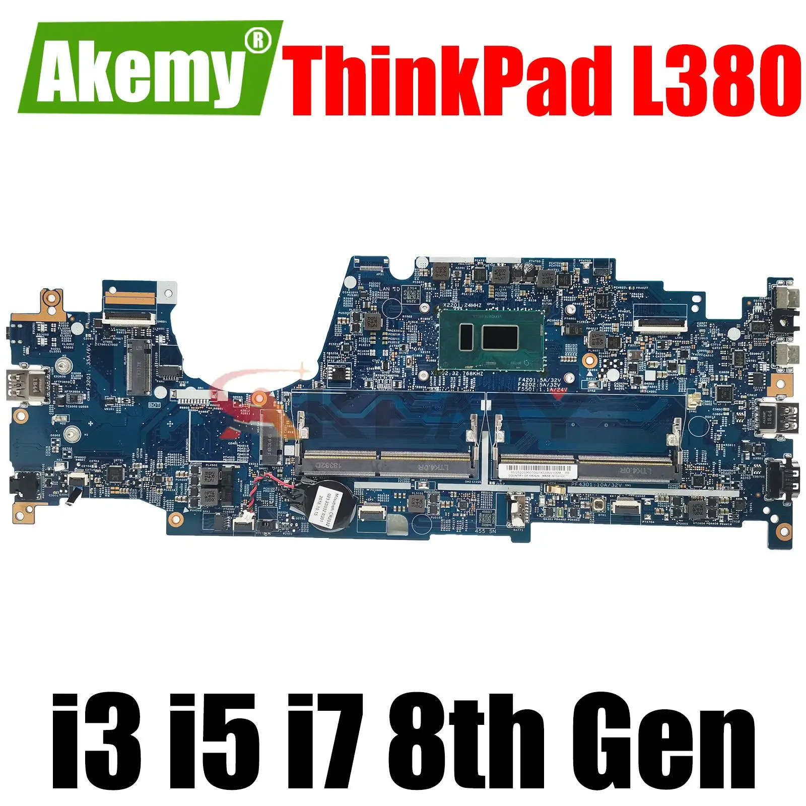 

For Lenovo ThinkPad L380 Yoga Laptop MotherBoard Intel Core i3 i5 i7 8th Gen CPU 5B21B35364 17821-1 17821-2M Notebook Mainboard