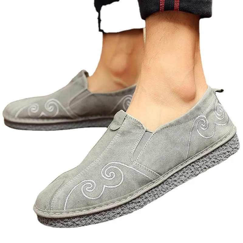 2024 New Breathable Loafers Sneakers for Men Outdoor Light Canvas Shoes Comfortable Luxury Designer Shoes Flats Autumn Men Shoes