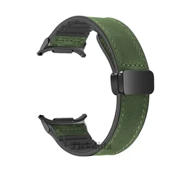 Premium Genuine Leather Watch Strap - Elegant Bracelet - Galaxy Watch Ultra (Green)