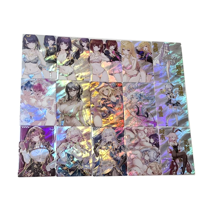 4 Pz/Set Dea Storia Collezione Rara Flash Card Rem Rem Hatsune Miku Personaggi Anime Abbronzante Cartoon Toy Card Regalo Di Natale