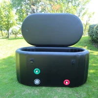 Inflatable Insulated Ice Bath Tub/Durable Freestanding Soaking Tub/Portable Cold Plunge Spa Tubs Recovery Pod For  Athletes 1