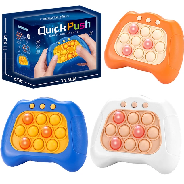 Light Up Bubble Pop Fidget Toy Electronic Quick Push Game Console