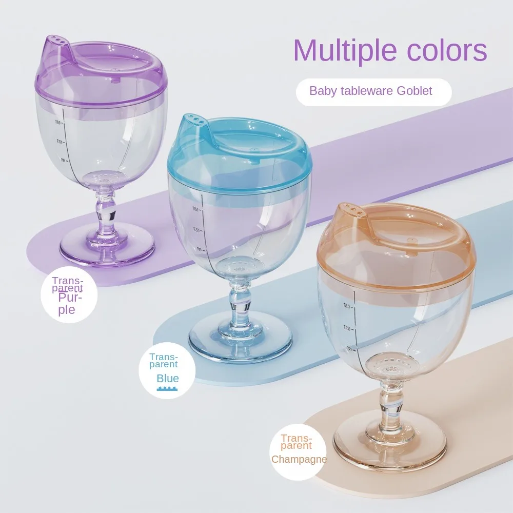 180ML Baby Leakproof Cups Children's Learning Drinking Juice Milk Cup Anti-fall Wine Glass Duckbill Mouth Shape for Baby Feeding drinking cup water cup feeding cup