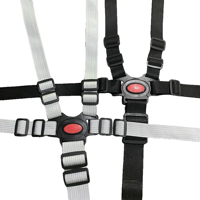 Child Growth Chair Seat Belt Baby Chair Seat Belt Dining Accessories Safety Protection Five Point Buckle Belt