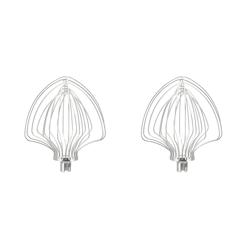 

2X Replacement Wire Whip For 5K7EW Vertical Mixer Aid, 7 Quart Lift Bowl 6-Wire Whip Attachment Part Accessories