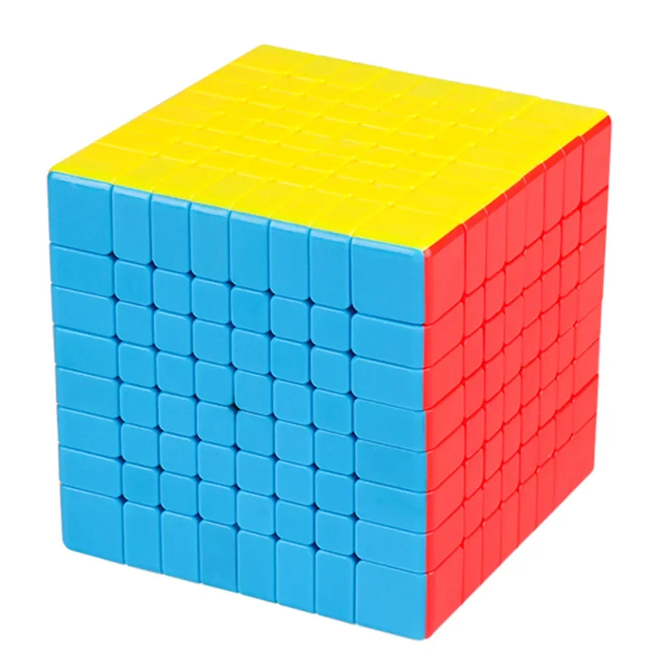 moyu-cube-migique-sans-autocollant-cube-de-vitesse-noir-salle-d'irritation-puzzle-8x8-8x8
