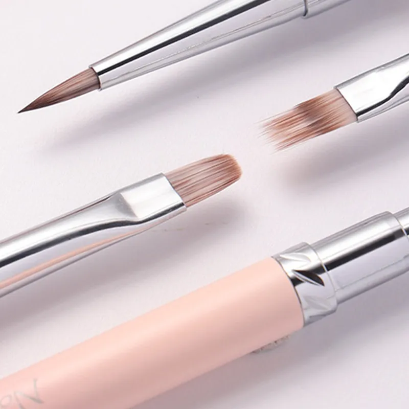 13Style Pink Gradient Handle Nail Drawing Brushes For Manicure Lines Painting Gradient UV GEL Extension Builder Drawing Pen 3