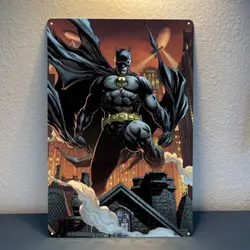 Superhero Aluminum Wall Art - 20x30cm Metal Poster Decor - Aluminum 14x20cm (Aluminum sign)
