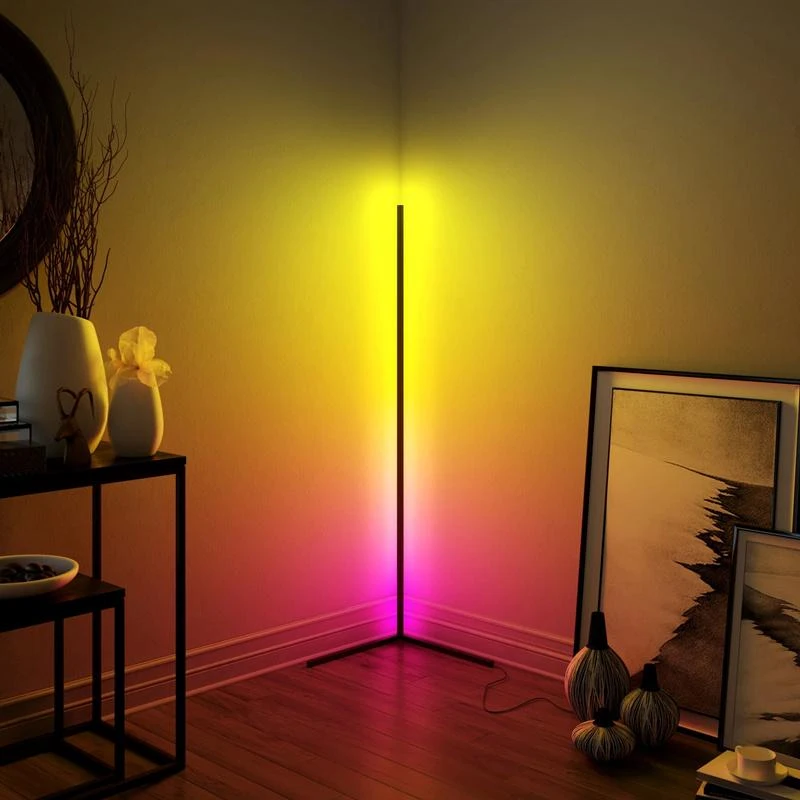 Gemiddeld resultaat kleermaker Nordic Led Corner Floor Lamp Rgb Aurora Stand Lamp For Bedroom Living Room  Dining Room Decoration Lights Atmosphere Led Lighting - Floor Lamps -  AliExpress