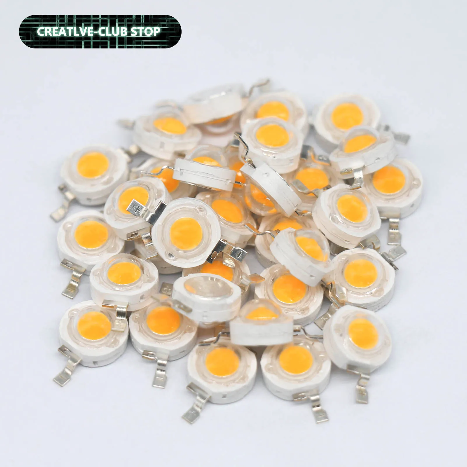 100pcs Copper Stent 1W 30mil Size Chip SuperBright High Quality LED Light-Emitting Diode LEDs Chip Diodes Lamp Bulb For DIY