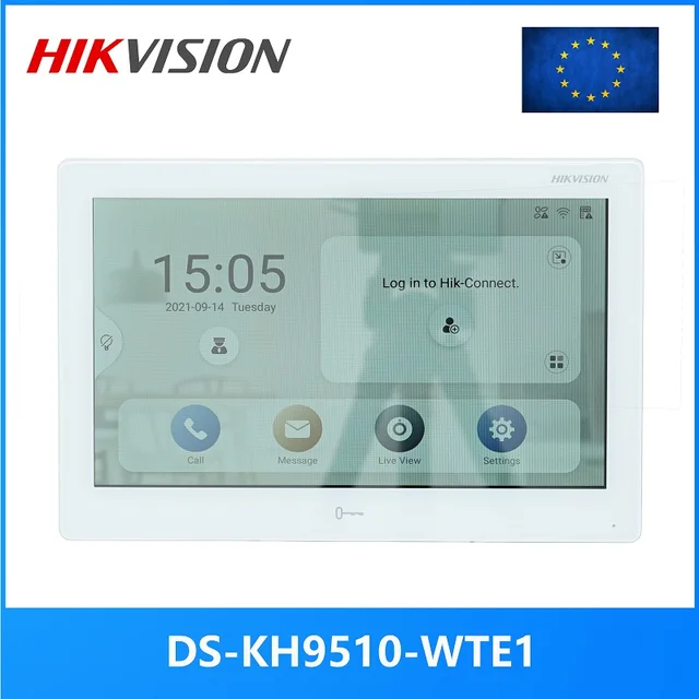HIKVISION Monitor interior de DS KH9510 WTE1 de 10 pulgds, 802.3f, POE, plicción hik connect, WiFi, intercomunicdor de vídeo, versión interncionl|Videointercomunicdor utomático|  