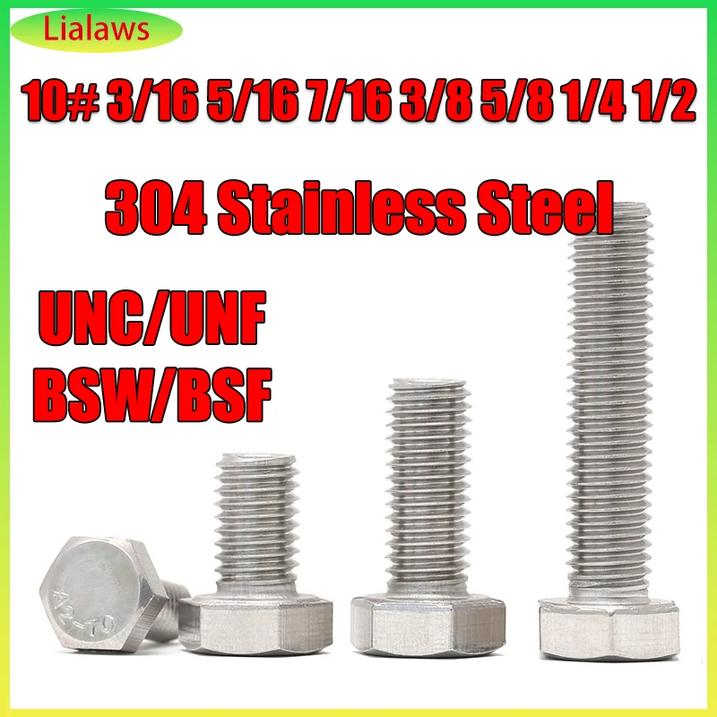 BSW/UNC/UNF 외부 육각 나사 3/16 1/2 10    1/4 5/16 3/8 7/16 ..