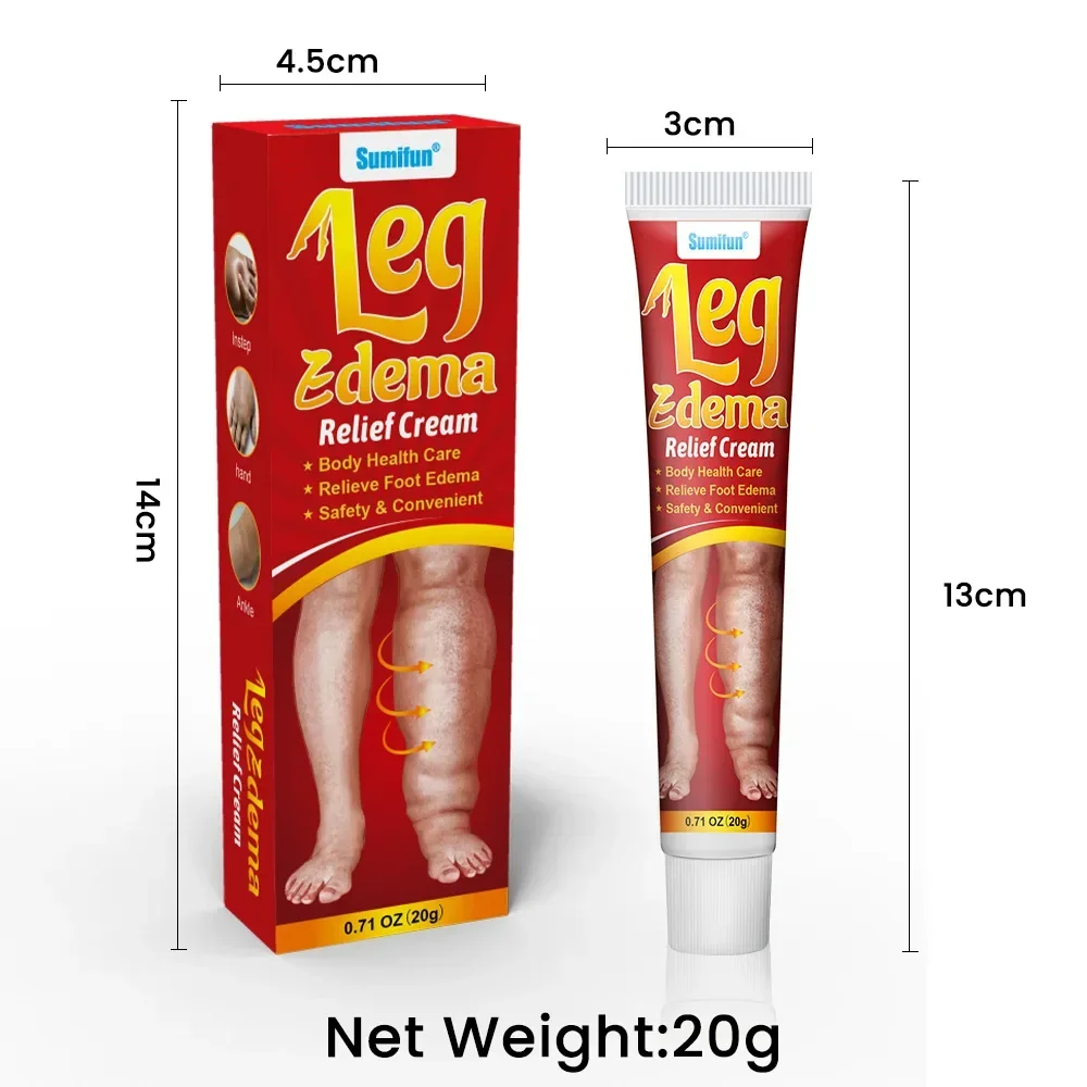 20g Leg Relief Cream For Circulation Relieve Foot Edema Massage Cream For Swollen Legs And Ankles Body Health Care personal health care,pain analgesic cream