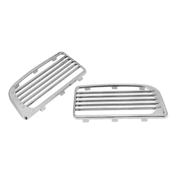 Motorcycle Radiator Grill and Lower Fairing Cover - Premium Accessory (Chrome)