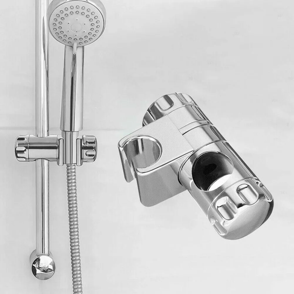 Description Picture 5 of item1PC Chrome Shower Rail Head Slider Holders 25mm Bracket For Slide Bar Chrome Plated Bathroom Pipe