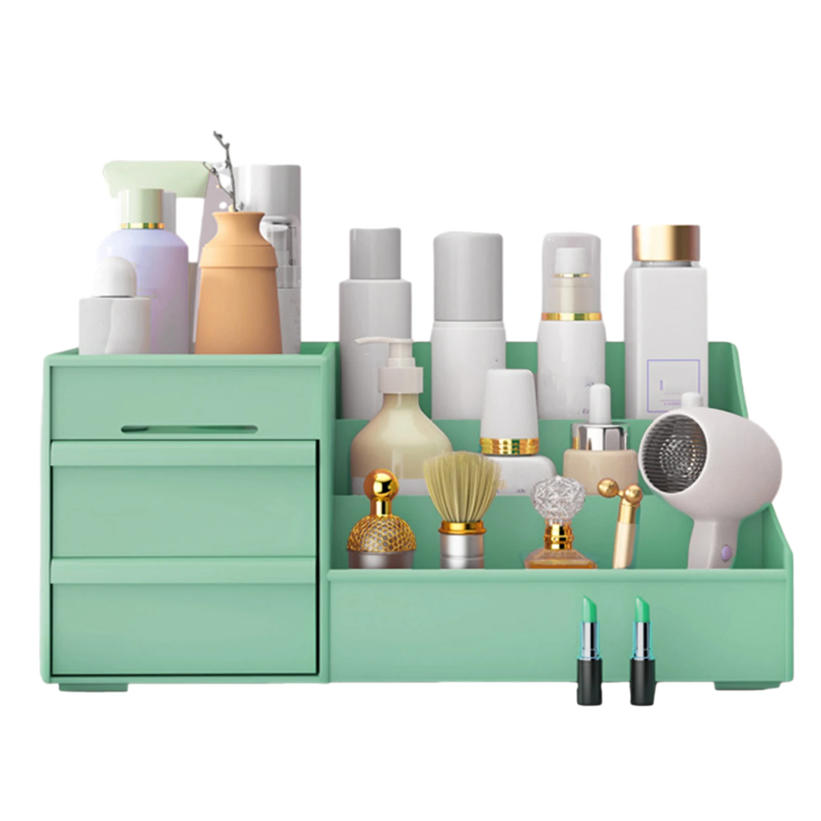 New Makeup Organizer for Cosmetic Large Capacity Cosmetic Storage Box Desktop Jewelry Nail Polish Makeup Drawer Container