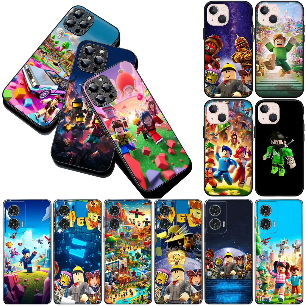 Cartoon R-Robloxs Wallpaper Phone Case Cover