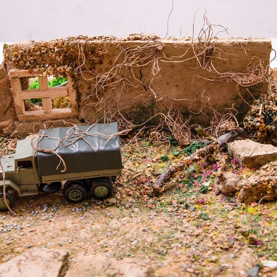 DIY 모델링 시뮬레이션 나무 뿌리 덩굴 식물 건축 조경/철도 기차 레이아웃/군사 풍경/디오라마용