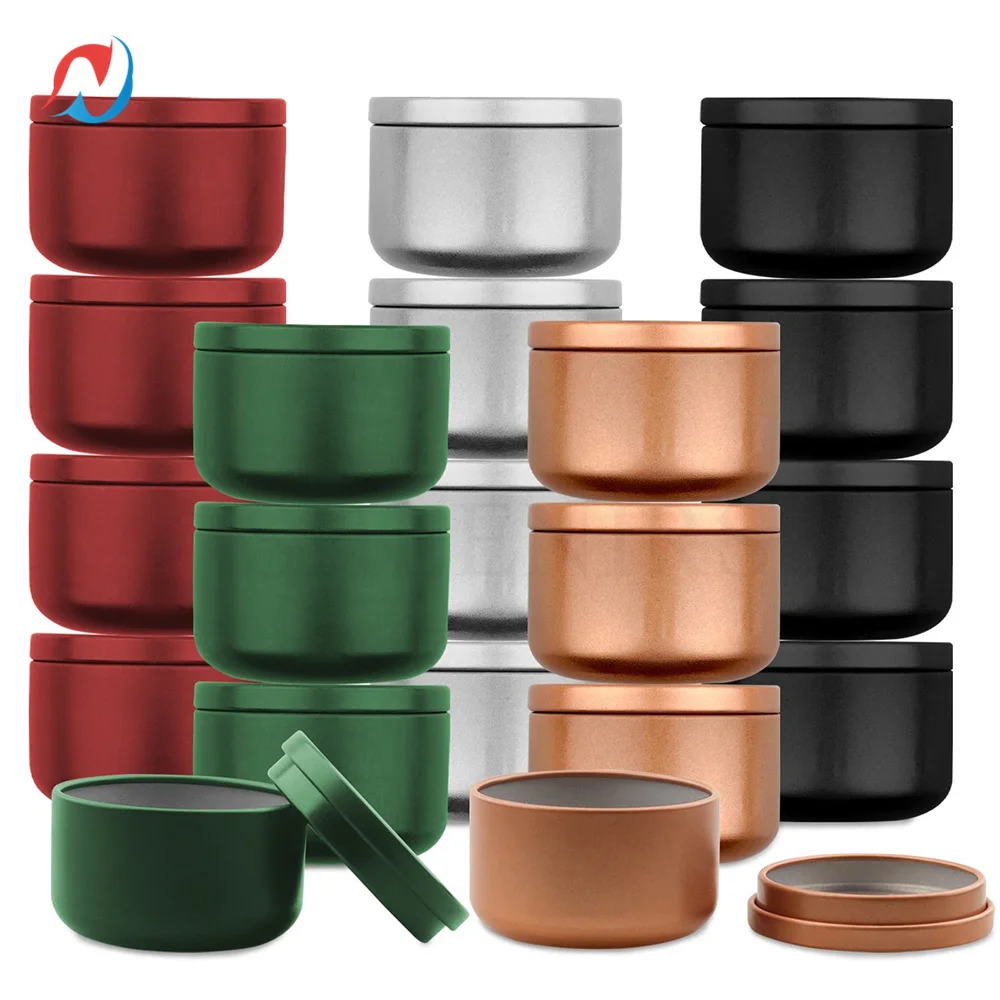 Sheenirs 24pcs Aluminum Candle Tin Round Containers Practical Jars Small Jar Solid Aromatherapy Metal | Красота и здоровье