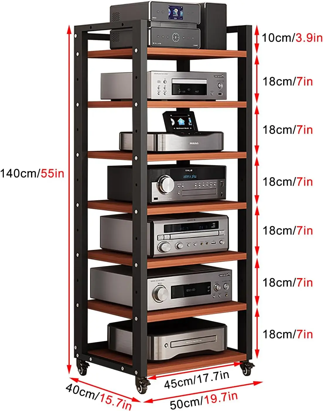The Ultimate Guide to the 7-Tier Heavy Duty Audio Component Rack for ...