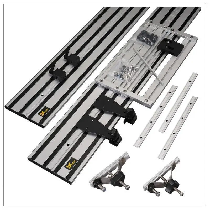 New 2x1.4m Circular Saw Guide Rails Tracks + Universal Base For